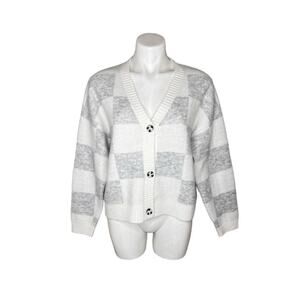 INDUSTRY REPUBLIC CLOTHING Plaid Cropped Cardigan Size Medium